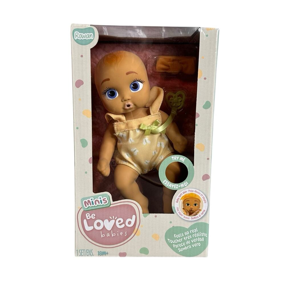 Minis Be Loved babies Rowan 9 inch Realistic Baby Doll with Baby Soft Skin New
